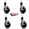 Service Caster 5'' Phenolic Swivel 1-3/4'' Expanding Stem Caster Set with Brake, 4PK SCC-EX20S514-PHS-TLB-134-4 - alternate 2